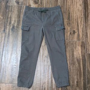 ARMY GREEN DISTRESSED JOGGERS